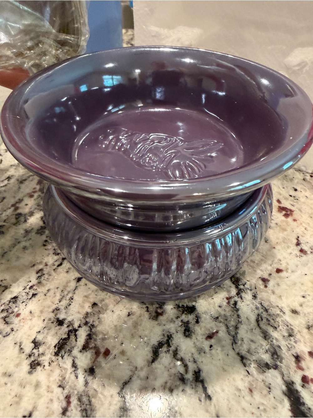 Pink Zebra Glossy Purple Simmer Pot Wax Warmer